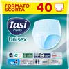 IASI Pants UNISEX Alta Protezione, 40 Mutande Assorbenti monouso, Assorbenza EXTRA, Taglia XL, 40 Unità