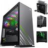 COIL Case per PC COIL, Vega Pro, Mid-Tower ATX, vetro temperato, ARGB 12cm o 14cm, grigio