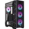 PREYON Nest Meshy+: Case per PC ATX, torre media, case per computer da gaming, 4 ventole ARGB da 120mm, pannello frontale a rete, finestra laterale in vetro temperato, compatibile con schede madri E-ATX, Micro-ATX