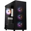 BitFenix Case per PC - BITFENIX - Hades FRGB (nero) - Turnul Medium - Formato E-ATX - Senza alimentatore