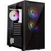 BitFenix, case Helios, ATX, 4 ventole RGB da 120mm, 2 porte USB 3.0, 1 porta USB 2.0, pannello laterale in vetro temperato, colore nero