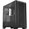 PREYON Nest Windy, case per PC ATX, case gaming, torre media, case per PC nero, case per computer, 4 ventole da 120mm, pannello frontale in mesh, finestra laterale in vetro, case per PC, case per computer desktop