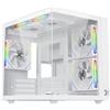 XIGMATEK PC Case without Power Supply - XIGMATEK Aqua M Lite Arctic - EN44427 - Cube - Micro-ATX Form Factor - White