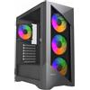 Gembird Pc Case Fornax 900Argb Midi Tower. 3Xusb