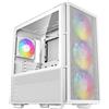 DeepCool Case per PC, DEEPCOOL CH560 (bianco), Midi Tower, E-ATX, 3 ventole A-RGB da 140 mm, vetro temperato