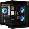 BitFenix Case per PC, BITFENIX Triton Cube, ATX, Micro ATX, Mini-ITX, nero, vetro temperato, USB-C, A-RGB, 3 ventole