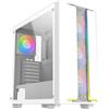 XIGMATEK Case per PC XIGMATEK Gaming Y Pro Arctic Bianco, Midi-Tower, E-ATX, 4 ventole A-RGB da 120 mm, frontale in rete, vetro temperato