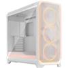 Fractal Design Case PC Fractal Design Meshify 3 XL Ambience Pro RGB TG, E-ATX (330 mm), 3 ventole, USB Type-C, bianco