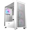 darkflash Case per PC, DARKFLASH DRX70 MESH, Midi-Tower, ATX, 4 ventole A-RGB da 120 mm, USB Type-C, bianco