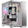 Corsair Case per PC, CORSAIR 6500X Mid-Tower, bianco/alluminio grigio satinato