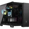 Corsair Case PC CORSAIR 2500X, mATX, nero/ossidiana alluminio
