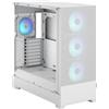 Fractal Design Case PC, Fractal Design Pop XL Air RGB White TG, ATX esteso, 4 HDD, 6 SSD, 4 ventole RGB, FD-C-POR1X-01