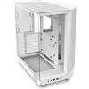 NZXT H6 Flow RGB Midi-Tower Case, doppia camera, ventola RGB inclusa, bianco