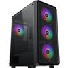 XIGMATEK PC Case (without power supply) - XIGMATEK - DUO X - Mid-tower - E-ATX form factor - 4x120mm RGB included - Black