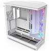 NZXT Case per PC, NZXT H9 Flow RGB, Midi Tower, CM-H92FW-R1, ventola RGB inclusa, bianco, design a doppia camera, supporto radiatore da 420 mm