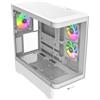Thermaltake Case PC THERMALTAKE View 290 TG ARGB Snow, Mid Tower, ATX, 3x120mm A-RGB, Bianco