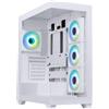 BitFenix Case PC Mid Tower BITFENIX CETO Premium Edition, ATX/Micro ATX/Mini-ITX, Panoramico, 4 ventole A-RGB, Bianco