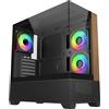 Cooler Master Case PC Mid Tower ATX Cooler Master Elite 690, pannello in vetro temperato a 270°, compatibile con radiatore da 360 mm, USB Type-C