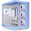 Thermaltake Case PC - THERMALTAKE - View 380 TG ARGB Hydrangea Blue - Midi-Tower - ATX - vetro temperato - blu