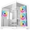 DeepCool Case per PC, DEEPCOOL CG530 4F, mini tower, Mini-ITX/Micro-ATX/ATX, 4 ventole ARGB, bianco