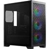 Cooler Master Case per PC, Cooler Master Elite 302, mini-tower, Micro-ATX, Mini-ITX, 3 ventole ARGB da 120 mm, USB Type-C