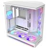 NZXT Case Midi-Tower NZXT H9 Flow RGB+, ventole RGB incluse, bianco, controllo NZXT CAM, doppia camera, compatibile con radiatori da 420 mm