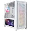 Corsair Case per PC CORSAIR 4000D LCD RS ARGB, modello mid-tower di alta qualità, colore bianco, dotato di schermo LCD touch da 14,5 pollici e 4 ventole ARGB RS120 mm PWM