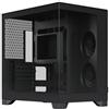 Fractal Design Case per PC FRACTAL DESIGN Pop 2 Vision Black, con pannello laterale in vetro temperato, formato ATX, colore nero, compatibile con schede madri standard e invertite, fino a 412 mm
