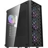 darkflash Case per PC Mid-Tower Darkflash DK351, colore nero - formato ATX