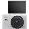 Selius Fotocamera digitale compatta - Risoluzione 64MP - Schermo touchscreen da 3.0 pollici e zoom 18x - Include scheda SD da 64GB - Colore: bianco