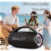 Selius Altoparlante wireless - Altoparlante Bluetooth - Altoparlante da esterno - Altoparlante per giardino - Altoparlante portatile - Batteria da 16000 mAh