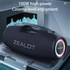 Selius Altoparlante wireless - Altoparlante Bluetooth - Altoparlante Wi-Fi - Altoparlante portatile - Altoparlante da esterno - Batteria da 24000 mAh - Resistente all'acqua (IPX5) - Autonomia di 14 ore