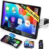 Selius Autoradio Android 13, formato singolo DIN - Lettore multimediale - Sistema di navigazione - Schermo HD da 10,1 pollici - CarPlay wireless