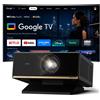 Selius Proiettore Beamer - 1500 lumen (standard ANSI) - Smart Projector con Google TV - Risoluzione 1080p - Ideale per home cinema