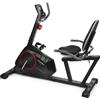 Selius Cyclette reclinata - Volano magnetico da 8 kg - Schienale ergonomico - Bicicletta reclinata