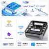 Selius Mini-PC con processore Intel Core i7, 16 GB di RAM, SSD da 512 GB, chassis in metallo e sistema operativo Windows 11 Pro
