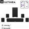 Selius Soundbar surround a 7.1 canali - Potenza di 330W - Bluetooth 5.3 - Montaggio da tavolo - Sistema home cinema