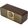 Selius Altoparlante Bluetooth portatile - Corpo in legno - Audio stereo - Radio FM - Ideale per la casa