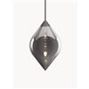 Tom Dixon Lampada a sospensione in vetro soffiato con luce regolabile Flare - Argento
