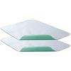 Bedecor Traverse Letto Anziani Lavabili 70x90 cm - Set di 2, Traversa Impermeabile Assorbente 4 Strati, Telo Impermeabile Letto Singolo e Matrimoniale, Traversine Neonato Fasciatoio, Verde