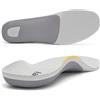 Leebey Solette Ortopediche Uomo Donne Supporto per Arco Plantare Piede Piatto Scarpe Plantari Ortopedici per Fascite Plantare, Sperone Calcaneare, Piedi Piatti, Dolore al Piede Grigio 39/40 EU