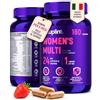 SUPLINT Multivitaminico Donna Alta Potenza - 60 Capsule - Completo A-Z | Multivitaminico Completo con B6, Ferro, Zinco e Vitex - 1 al Giorno, 60 Giorni - Vitamine e Minerali - Integratore Donna