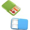 INTE Portapillole Giornaliero, Pillole Organizzatore, Porta Medicine Porta Pastiglie Tascabile, Scatola per Farmaci, 2 PEZZI (Multicolore, 2 POSTI)