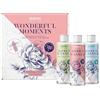 Monte Nativo Set Regalo Donna - Acqua di Rosе Purа Monte Nativo (3x200 ml) - 100% Naturale, con aloe, con acido ialuronico - Regali per lei per la cura della pelle e dei capelli - Regalo san valentino per lei