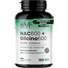 PARAFARMACIA, ORGANIC VITAMINS & FOOD NAC N-ACETIL-CISTEINA 180 Capsule Nac 600 Formula Attiva con Selenio e Glicina, precursori GLUTATIONE, Integratore Acetilcisteina Alta Qualità, Senza Nichel, Lattosio, Biossido di Titanio e Glutine