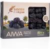 Sanyeh Datteri Ajwa Premium 500g — SANYEH | Da Madinah, Arabia Saudita | Semi-Secchi, Polpa Compatta, Dolcezza Raffinata | Senza Conservanti | Certificati GLOBALG.A.P. BRCGS