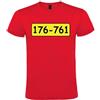 Handmade Generico T-Shirt in Cotone con Numeri 176-761 della Banda NM