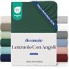 Dreamzie - Lenzuolo con Angoli Una Piazza e Mezza 140x200cm - Alto 35cm | Verde Petrolio · Microfibra Ultra Morbida · OEKO-TEX · Per Materassi Spessi · Lenzuola · Letto Francese · Elasticizzato
