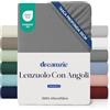 Dreamzie - Lenzuolo con Angoli Una Piazza e Mezza 120x200cm - Alto 35cm | Antracite · Microfibra Ultra Morbida · OEKO-TEX · Per Materassi Spessi · Lenzuola Una Piazza e Mezza · Elasticizzato