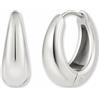 GD GOOD.designs Orecchini a cerchio in acciaio inox per donna | Cerchi eleganti in oro 18K, oro rosa o argento | Mini orecchini a cerchio (18 mm) - Impermeabili e anallergici